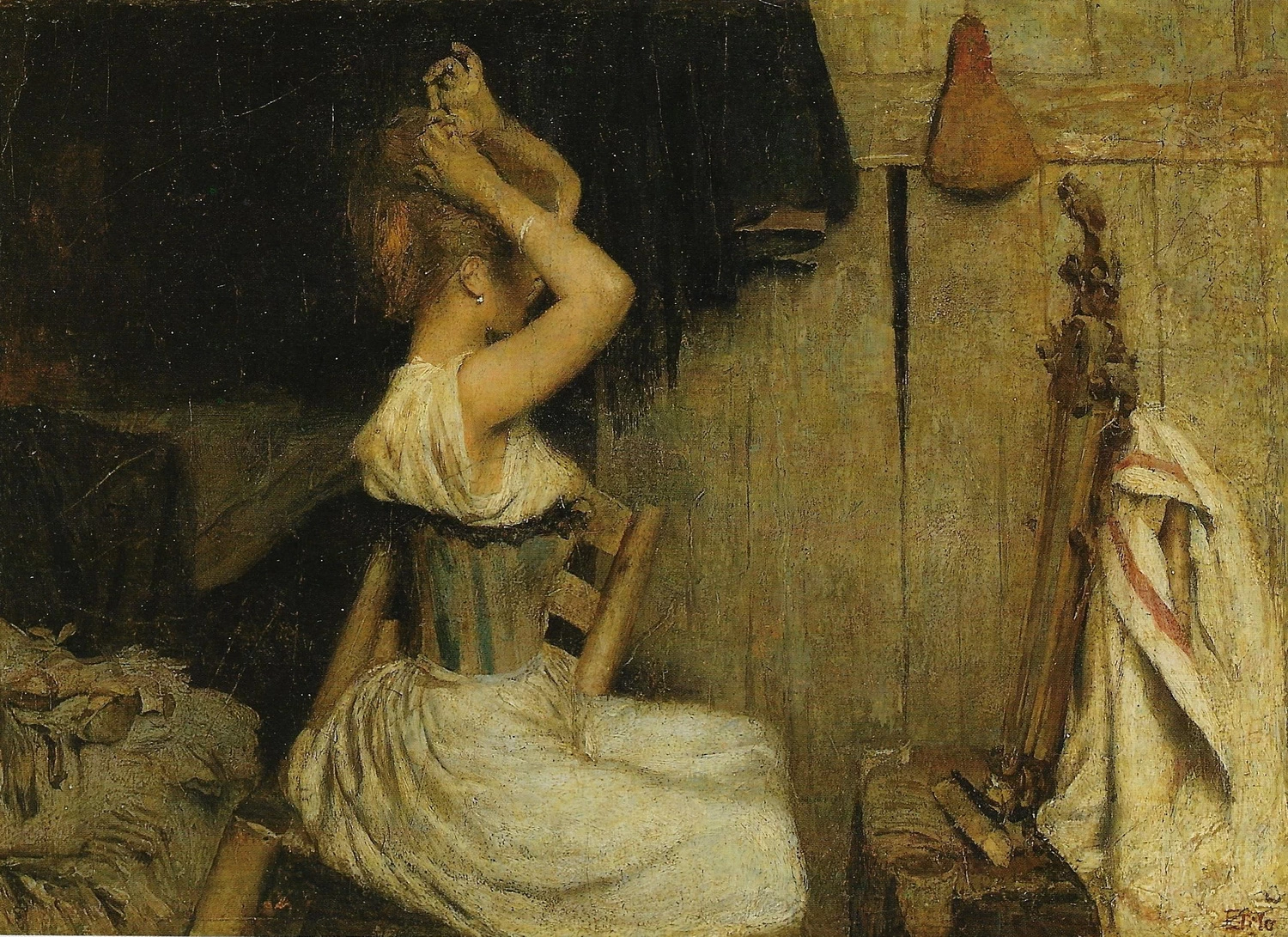  12-Ettore Tito-Allo specchio-1894 c 